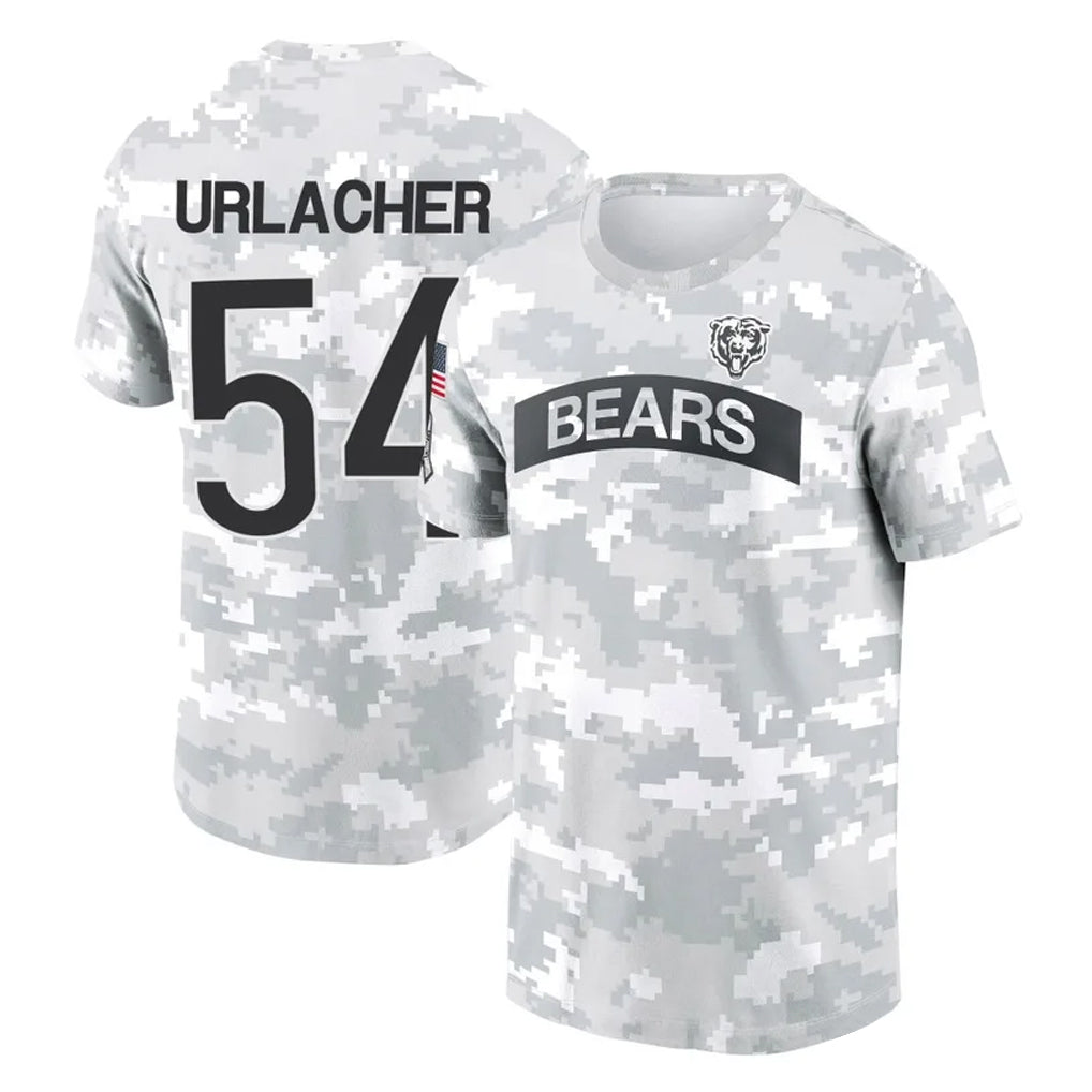 C.Bears #54 Brian Urlacher Player Arctic Camo Salute to Service Performance T-Shirt Limited Kdoa Stitched Jerseys