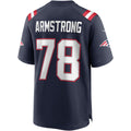 Kdoa NE.Patriots #78 Bruce Armstrong Navy Game Retired Player Jersey