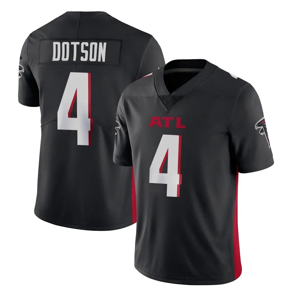 A.Falcons #4 Jahan Dotson Player Black Vapor Untouchable Limited Home Game Kdoa Stitched Jerseys