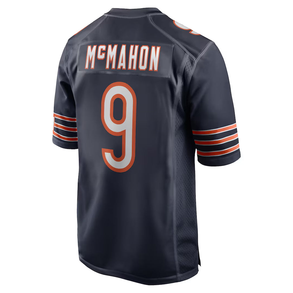 C.Bears #9 Jim McMahon Player Navy Home Game Kdoa Stitched Jerseys