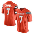 C.Browns #7 Tyson Campbell Player Orange Home Game Kdoa Stitched Jerseys