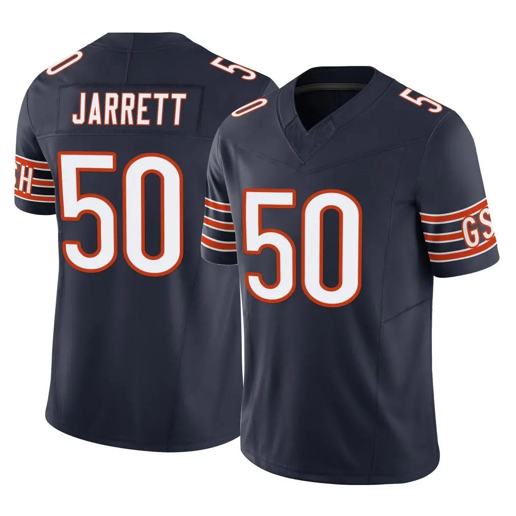 C.Bears #50 Grady Jarrett Player Navy Vapor F.U.S.E. Limited Home Game Kdoa Stitched Jerseys