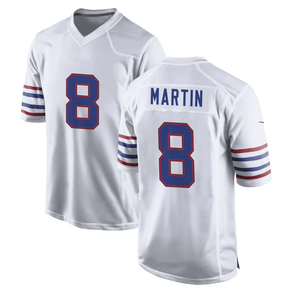 B.Bills #8 Terrel Bernard Player White Alternate Game Kdoa Stitched Jerseys