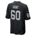 Kdoa LV.Raiders #60 Charles Grant Black Team Game Jersey