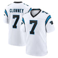 C.Panthers #7 Tre'von Moehrig Player White Home Game Kdoa Stitched Jerseys