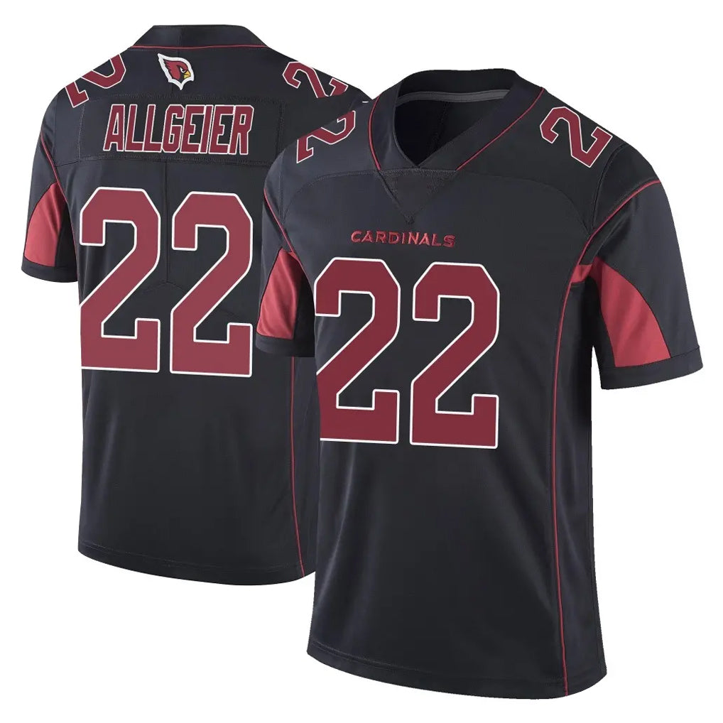 A.Cardinals #22 Tyler Allgeier Player Black Limited Color Rush Vapor Untouchable Home Game Kdoa Stitched Jerseys