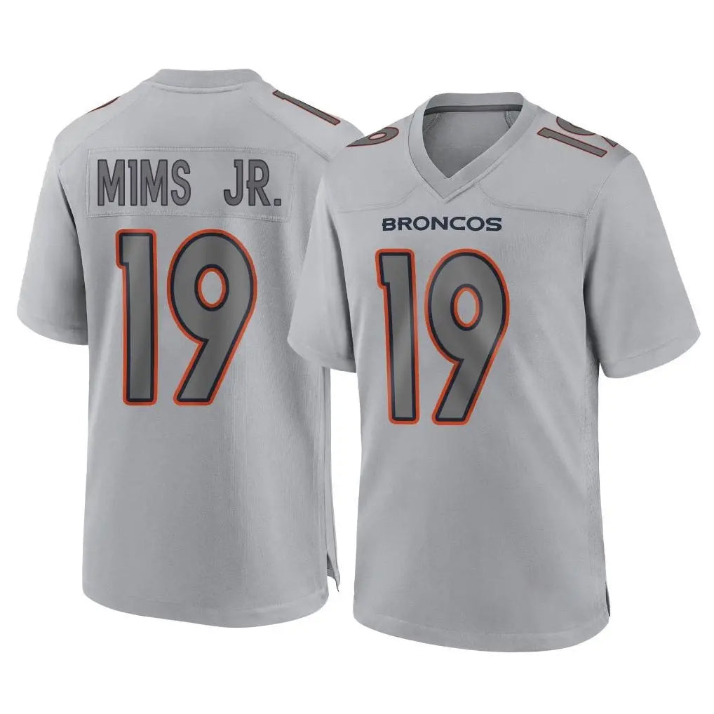 D.Broncos #19 Marvin Mims Jr. Player Gray Atmosphere Fashion Limited Game Kdoa Stitched Jerseys
