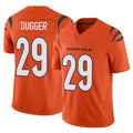 C.Bengals #29 Kyle Dugger Player Orange Vapor F.U.S.E. Limited Home Game Kdoa Stitched Jerseys