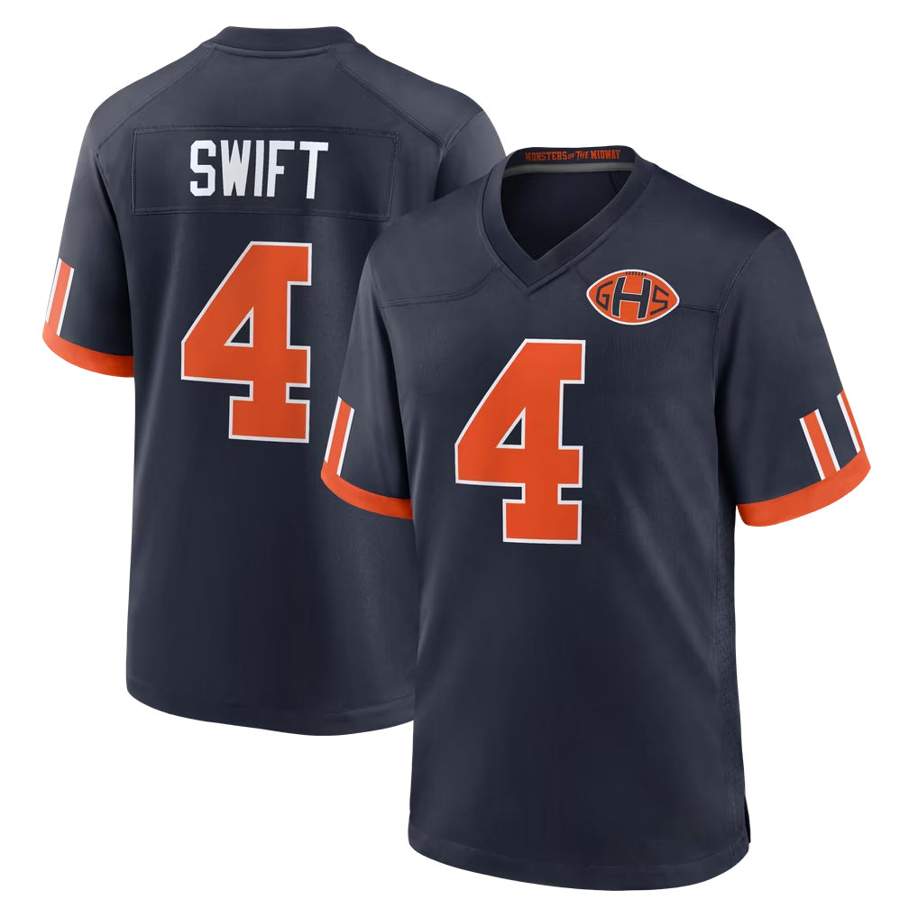 C.Bears #4 D'Andre Swift Player Navy 2026 Rivalries Collection Home Game Kdoa Stitched Jerseys