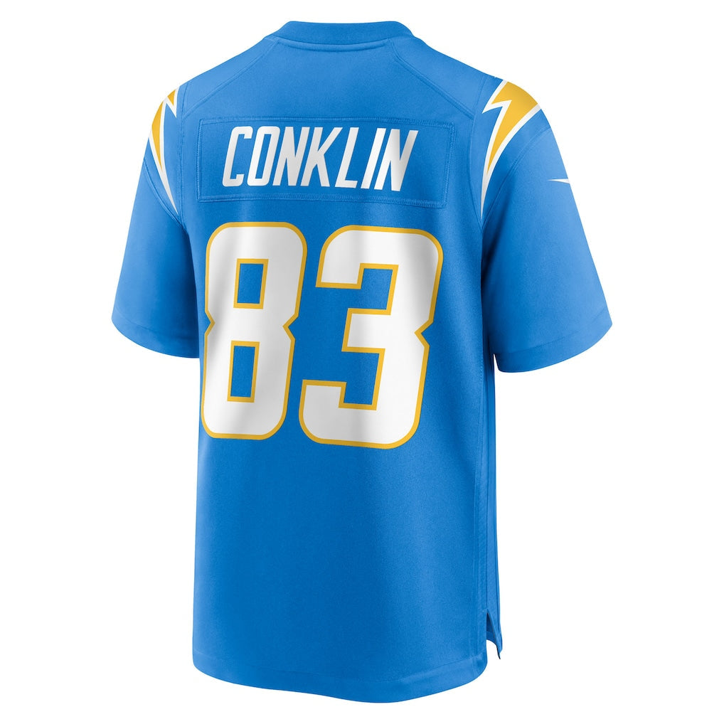 Kdoa LA.Chargers #83 Tyler Conklin Powder Blue Team Game Jersey
