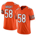 C.Bears #58 Darnell Wright Player Orange Vapor F.U.S.E. Limited Home Game Kdoa Stitched Jerseys