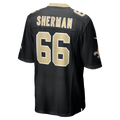 Kdoa NO.Saints #66 William Sherman Black Team Game Jersey