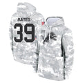 D.Lions #39 Jake Bates Player Arctic Camo Salute to Service Hoodies Limited Game Kdoa Stitched Jerseys