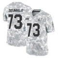 A.Cardinals #73 Isaac Seumalo Player Arctic Camo Limited Salute To Service Home Game Kdoa Stitched Jerseys