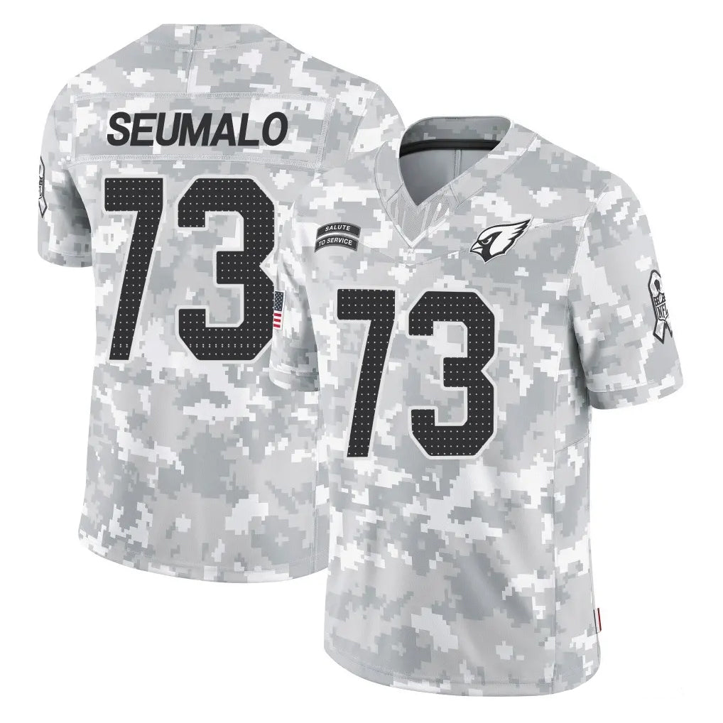 A.Cardinals #73 Isaac Seumalo Player Arctic Camo Limited Salute To Service Home Game Kdoa Stitched Jerseys