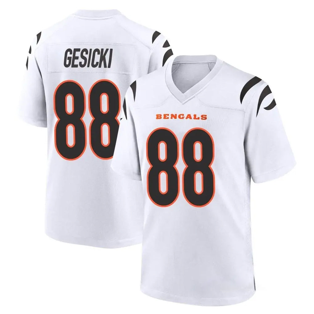 C.Bengals #88 Mike Gesicki Player White Home Game Kdoa Stitched Jerseys