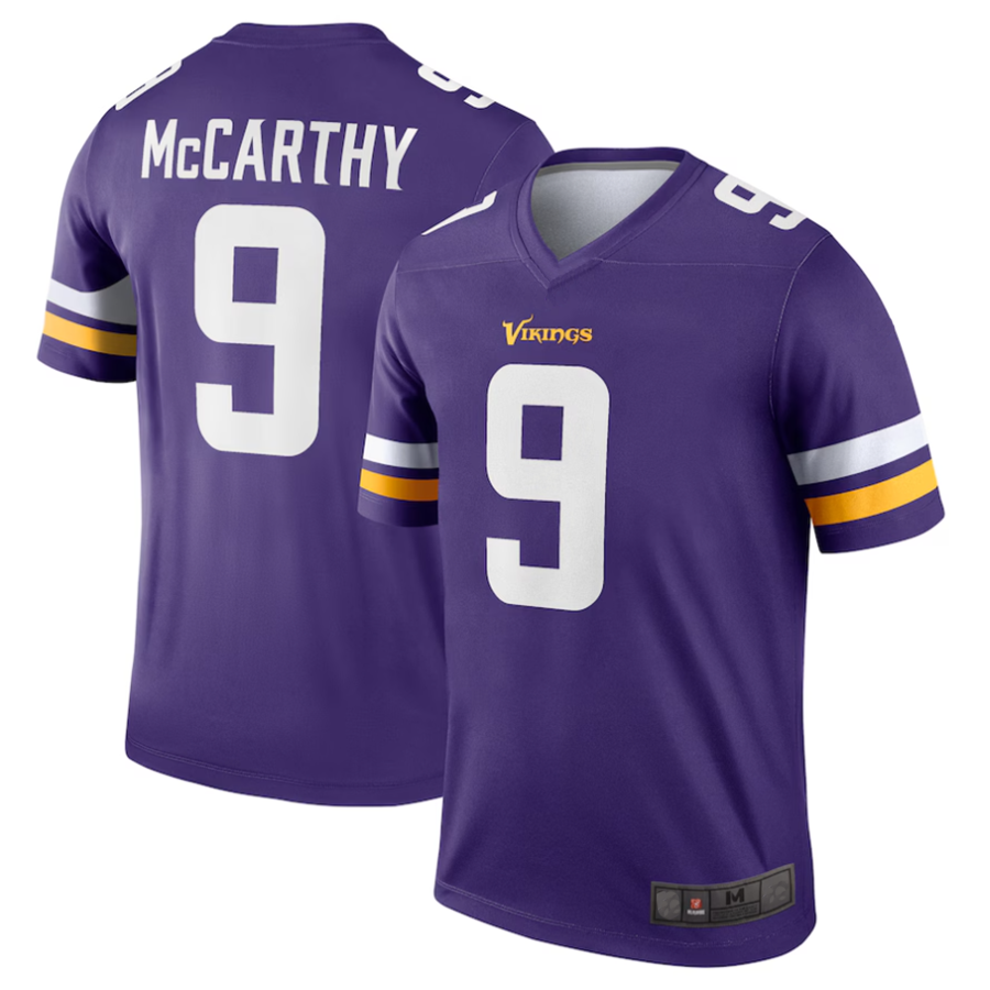 Kdoa #9 J.J. McCarthy Player MN.Vikings Purple Alternate Legend Stitched Jerseys