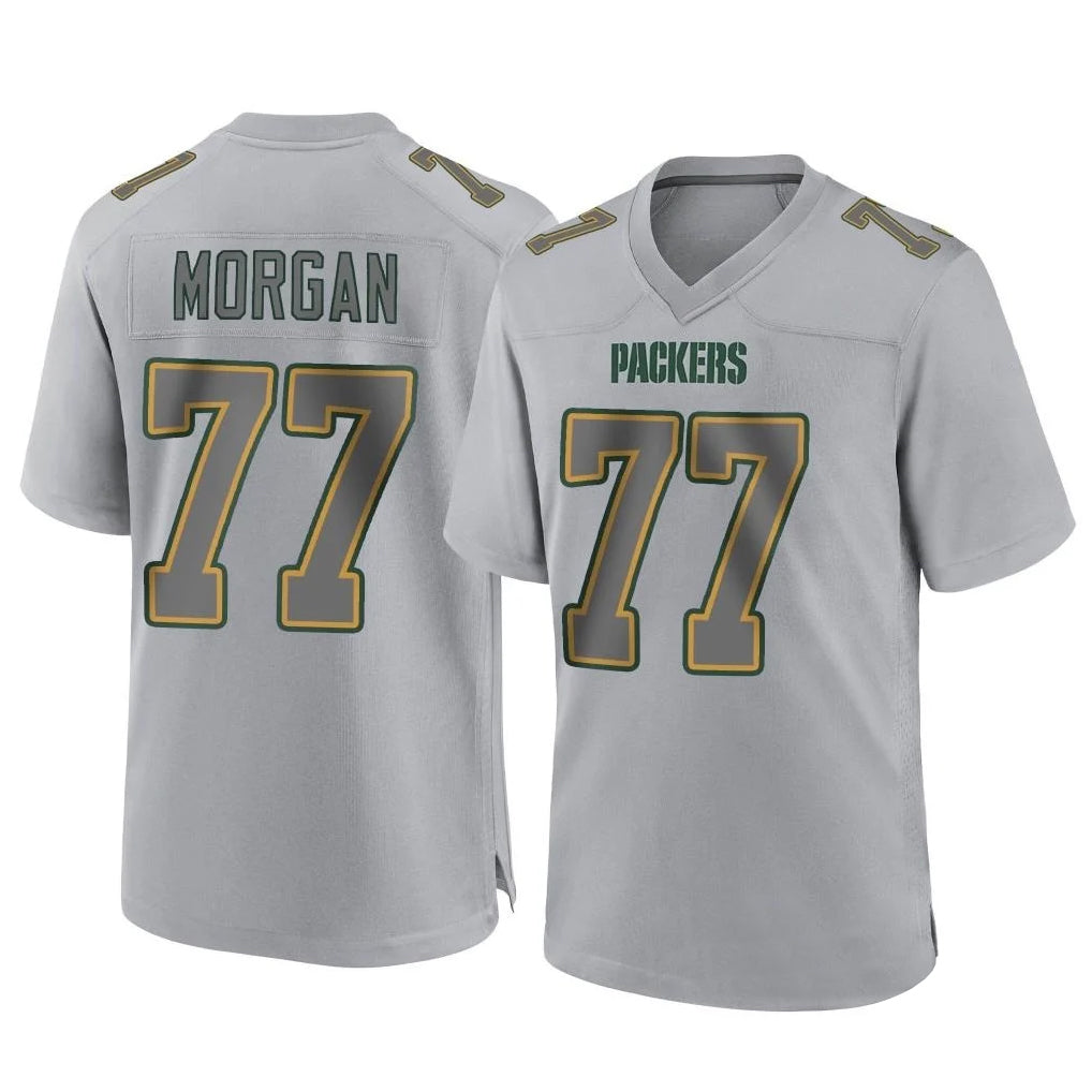 GB.Packers #77 Jordan Morgan Player Gray Atmosphere Fashion Home Game Kdoa Stitched Jerseys