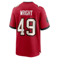 Kdoa TB.Buccaneers #49 Owen Wright Red Team Game Jersey