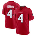A.Falcons #4 Jahan Dotson Player Red Team Color Home Game Kdoa Stitched Jerseys