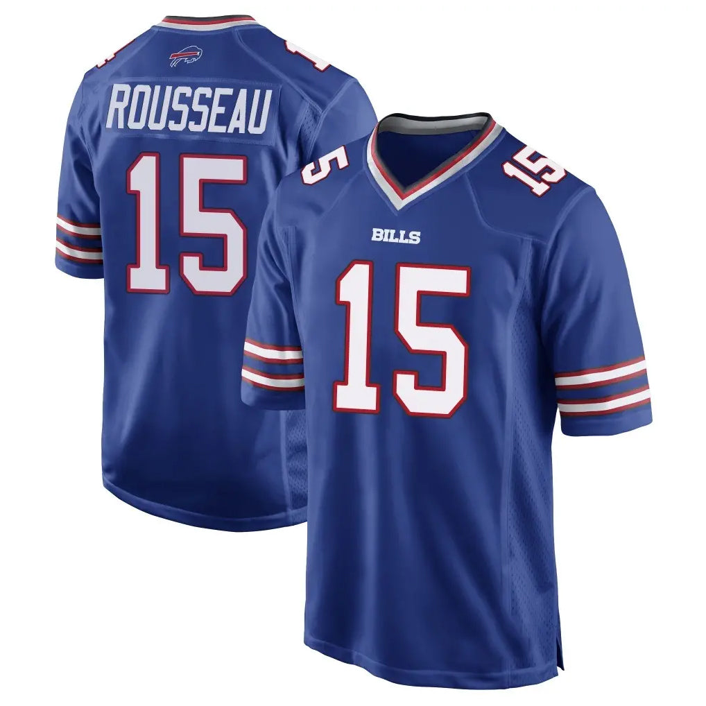 B.Bills #15 Greg Rousseau Player Royal Home Game Kdoa Stitched Jerseys