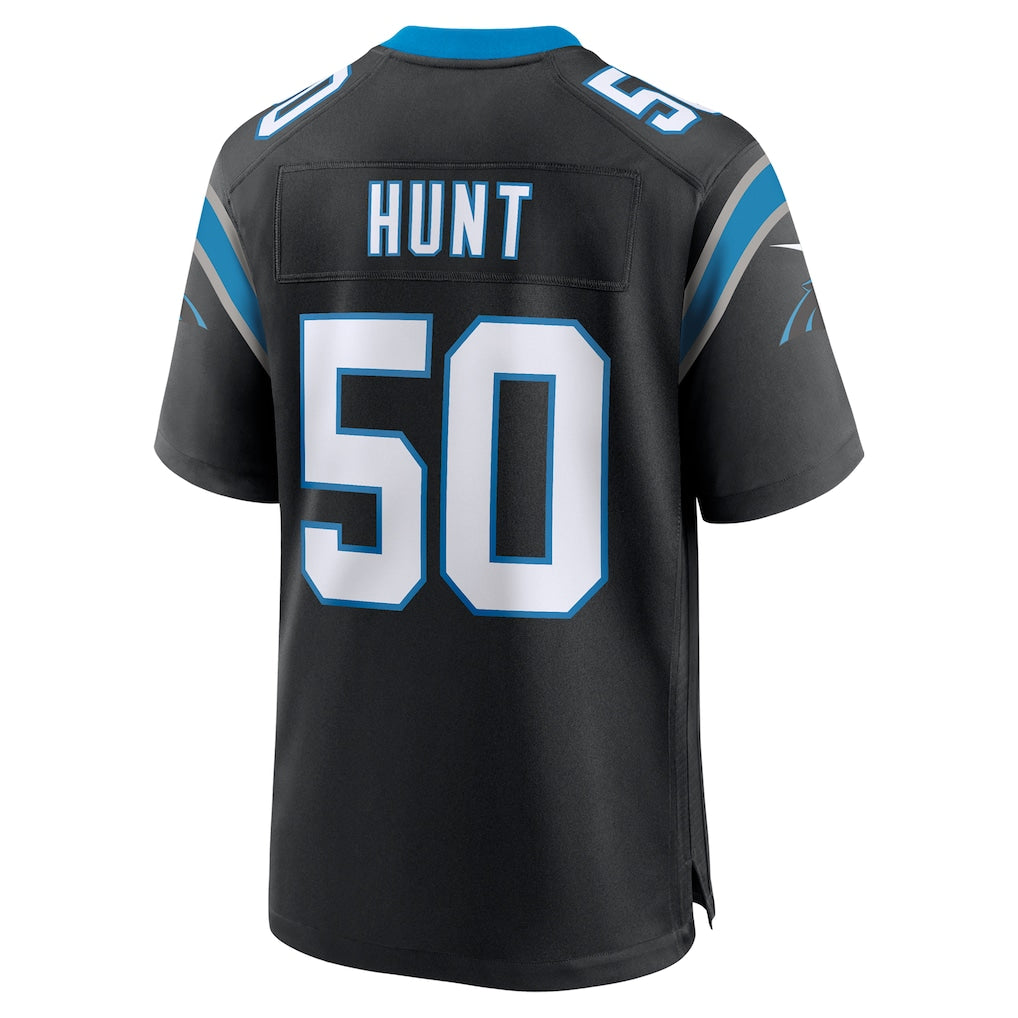 Kdoa C.Panthers #50 Robert Hunt Black Retired Player Jersey