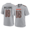 C.Bears #18 Caleb Williams Player Gray Atmosphere Fashion Game Kdoa Stitched Jerseys
