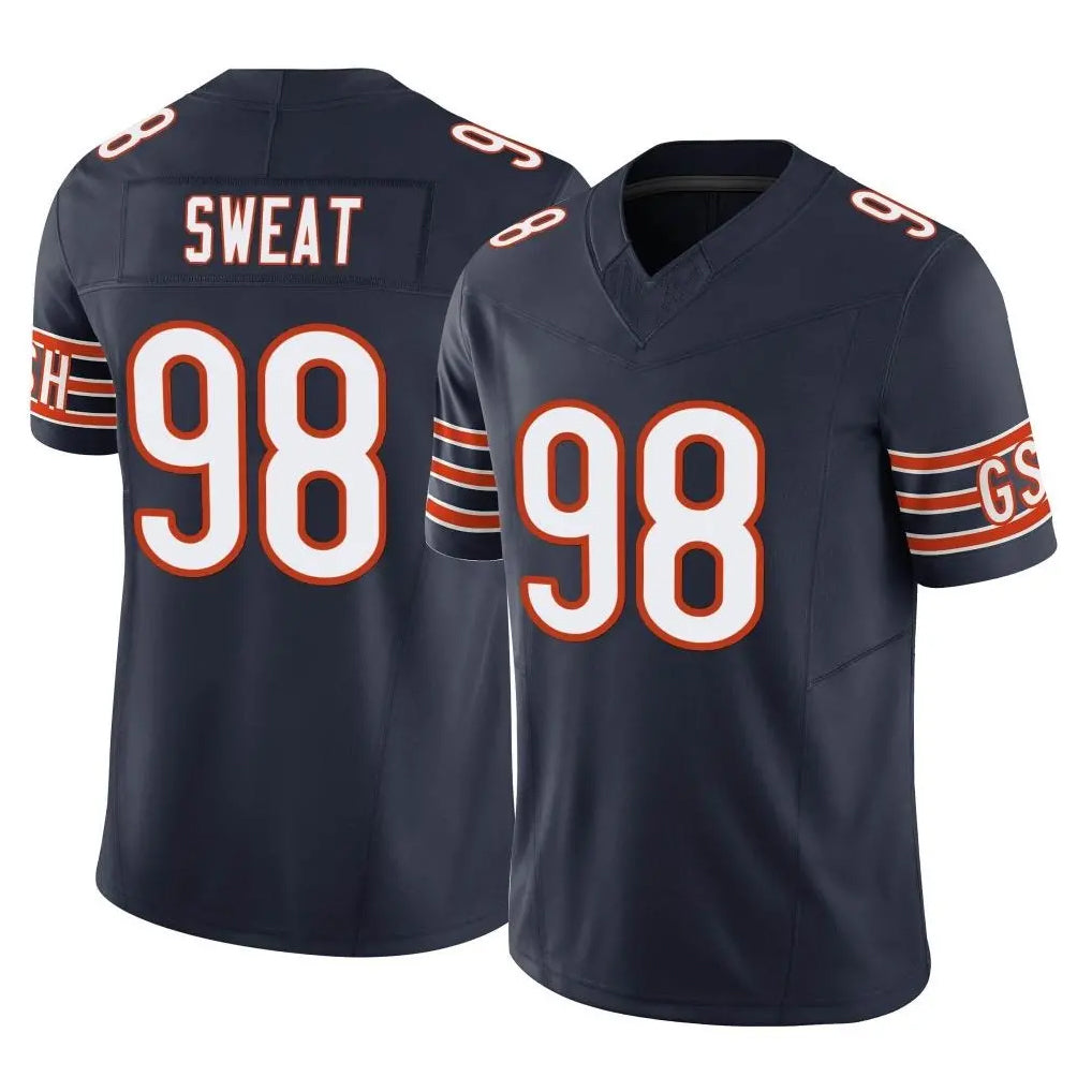 C.Bears #98 Montez Sweat Player Navy Vapor F.U.S.E. Limited Home Game Kdoa Stitched Jerseys