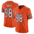 C.Bears #98 Montez Sweat Player Orange Vapor F.U.S.E. Limited Home Game Kdoa Stitched Jerseys