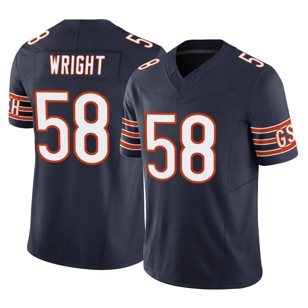 C.Bears #58 Darnell Wright Player Navy Vapor F.U.S.E. Limited Home Game Kdoa Stitched Jerseys