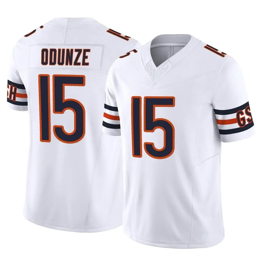 C.Bears #15 Rome Odunze Player White Vapor F.U.S.E. Limited Home Game Kdoa Stitched Jerseys