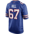Kdoa B.Bills #67 Kent Hull Royal Game Retired Player Jersey