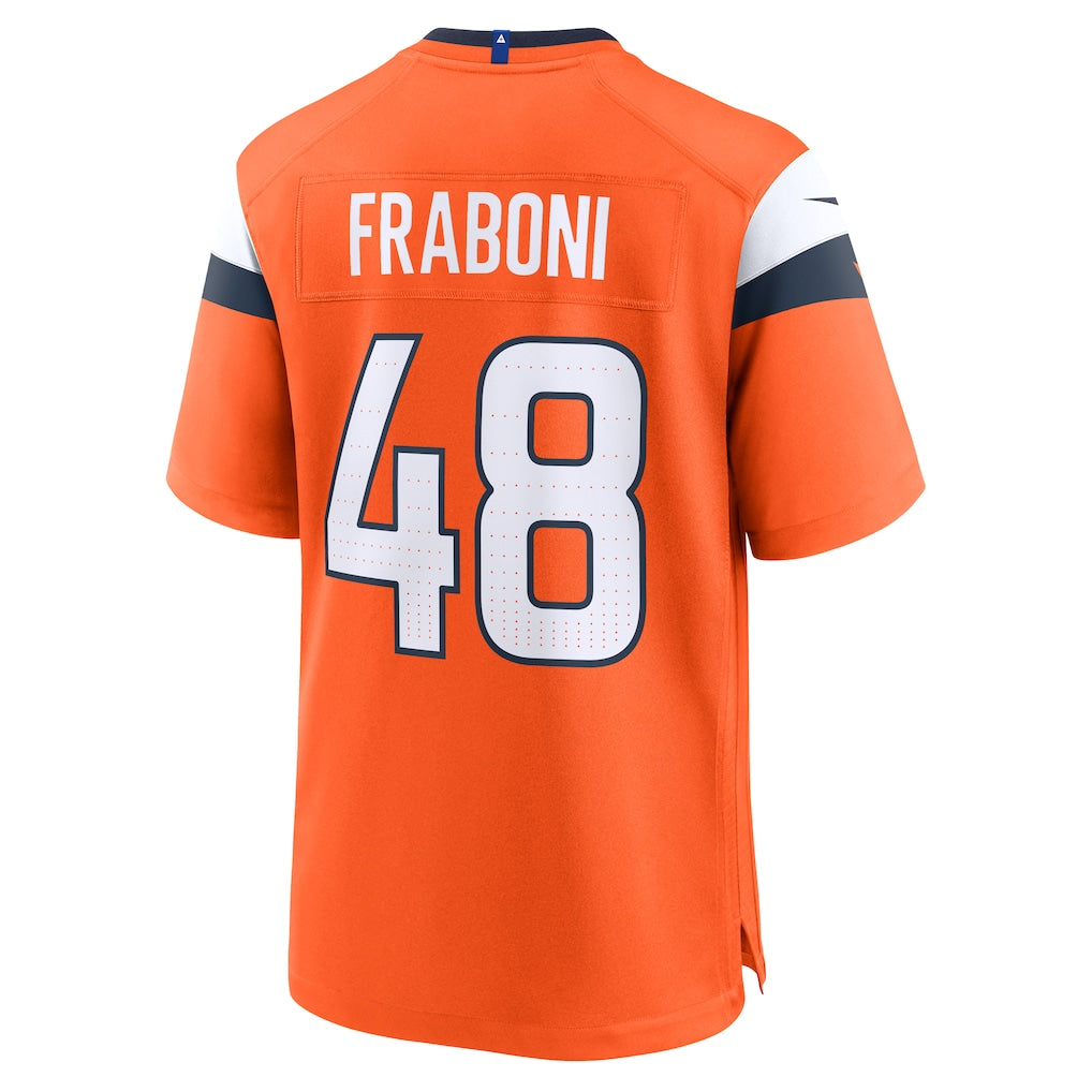 Kdoa D.Broncos #48 Mitchell Fraboni Orange Team Game Jersey