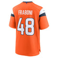 Kdoa D.Broncos #48 Mitchell Fraboni Orange Team Game Jersey