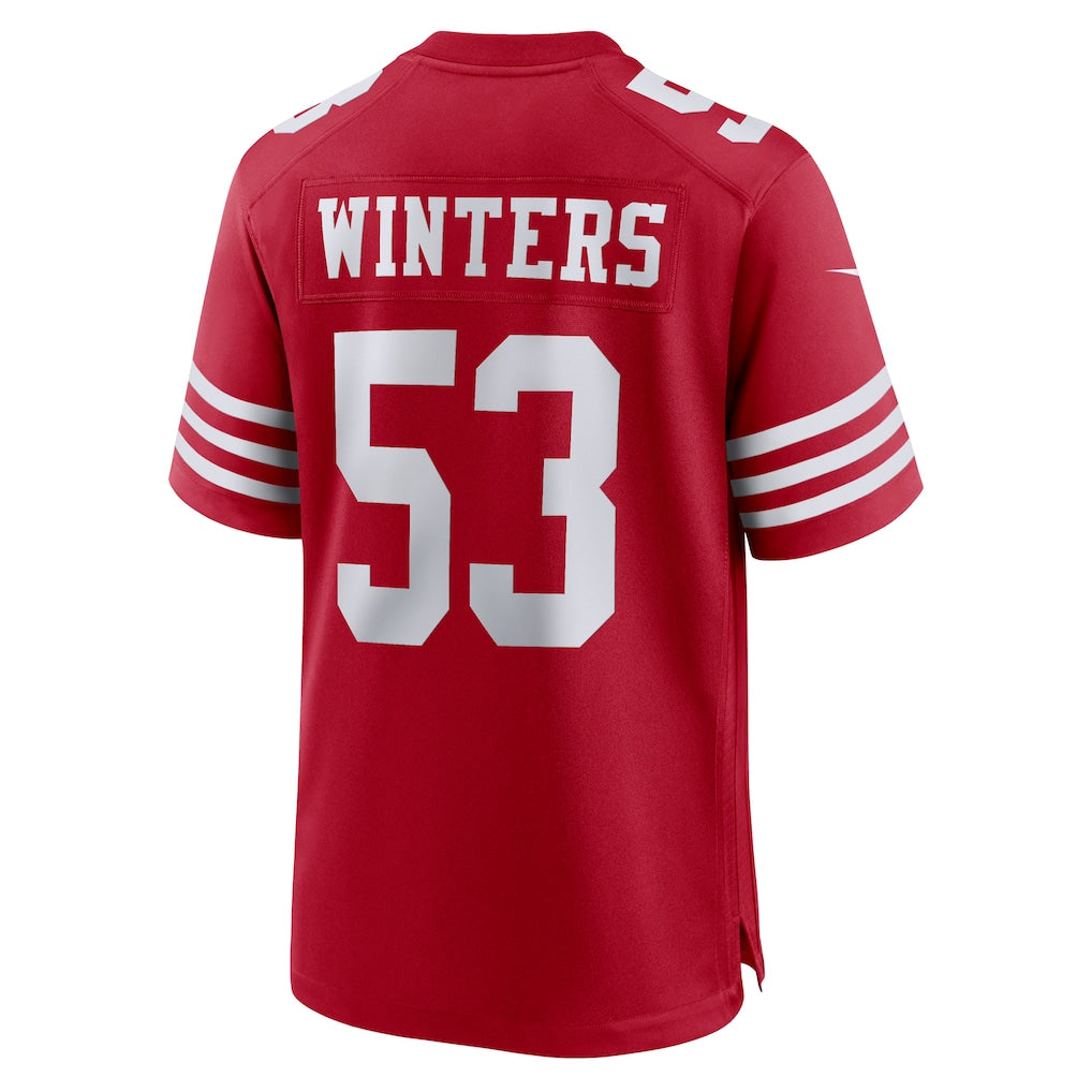 Kdoa SF.49ers #53 Dee Winters Scarlet Team Game Jersey
