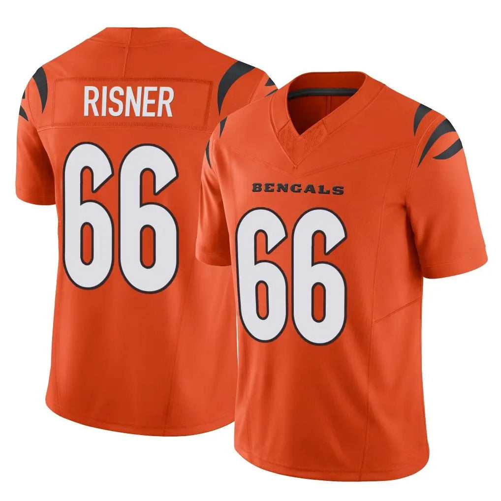 C.Bengals #66 Dalton Risner Player Orange Vapor F.U.S.E. Limited Home Game Kdoa Stitched Jerseys