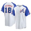 Kdoa A.Braves #18 Mike Yastrzemski player White Replica City Connect Stitched Jerseys
