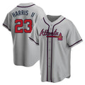 Kdoa A.Braves #23 Michael Harris II player Gray Replica Road Stitched Jerseys