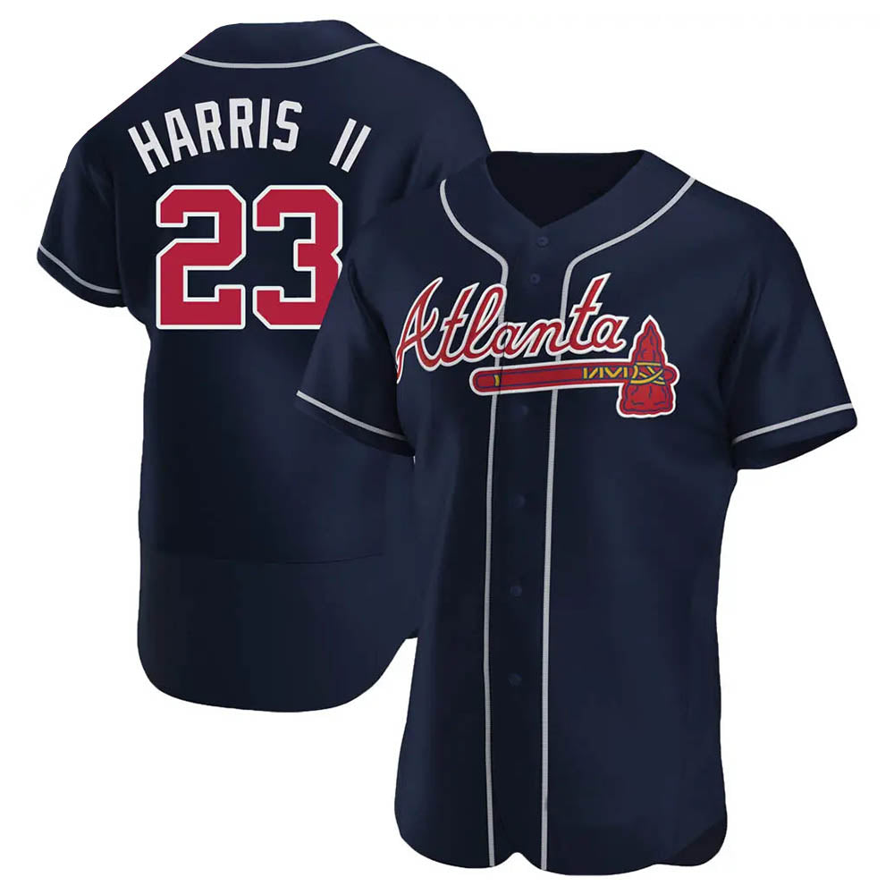 Kdoa A.Braves #23 Michael Harris II player Navy Authentic Alternate Stitched Jerseys