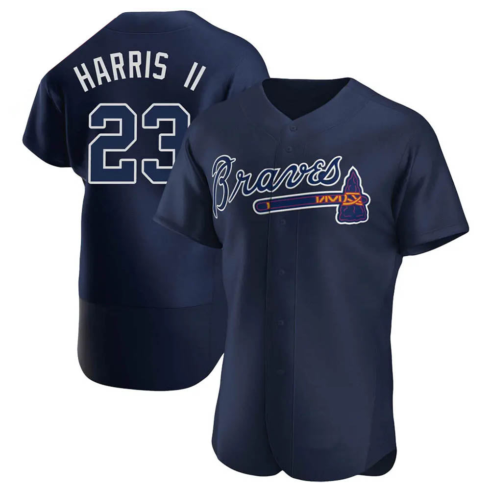 Kdoa A.Braves #23 Michael Harris II player Navy Authentic Alternate Team Stitched Jerseys