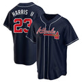 Kdoa A.Braves #23 Michael Harris II player Navy Replica Alternate Stitched Jerseys