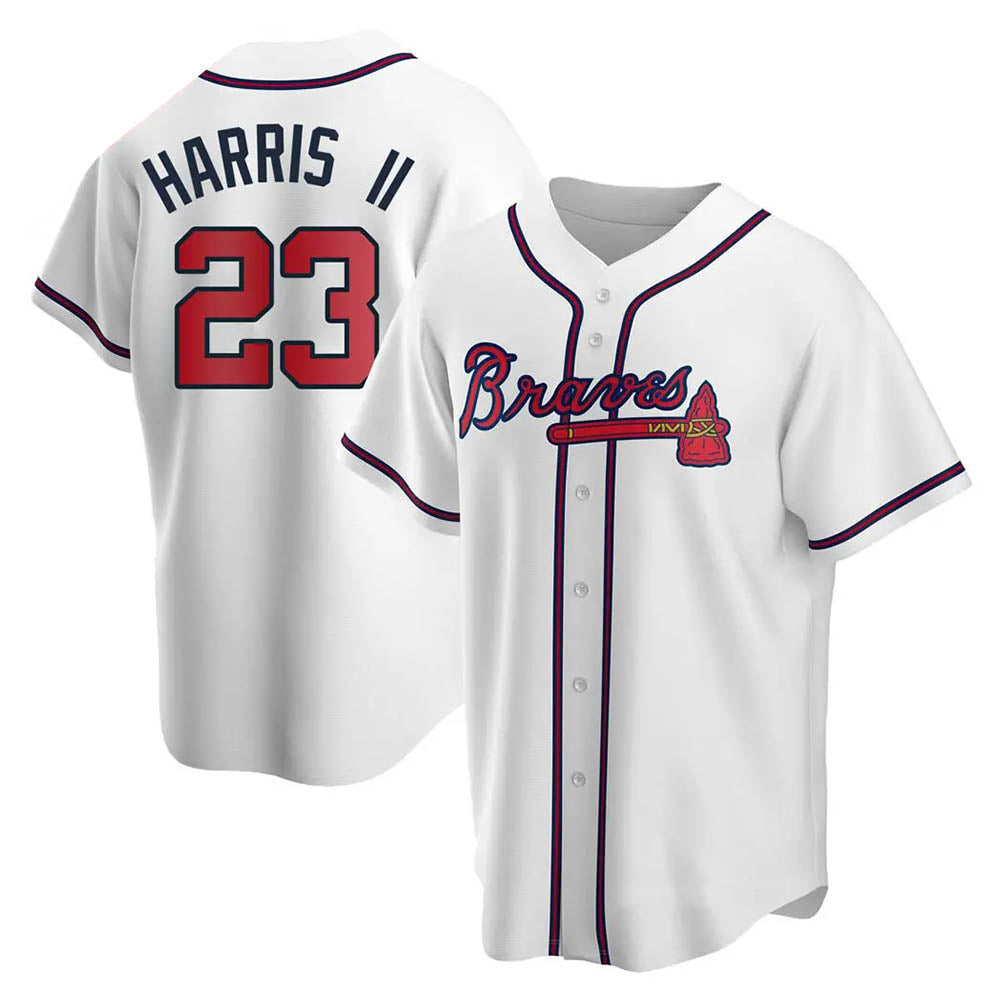 Kdoa A.Braves #23 Michael Harris II player White Replica Home Stitched Jerseys