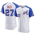 Kdoa A.Braves #27 Austin Riley Player White Authentic City Connect Stitched Jerseys