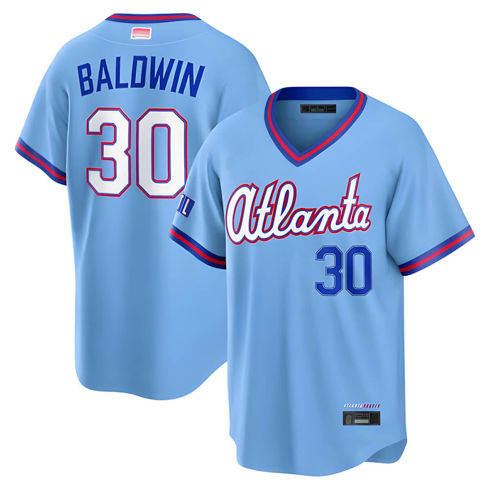 Kdoa A.Braves #30 Drake Baldwin player Blue 2026 City Connect Stadium Stitched Jerseys