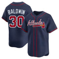 Kdoa A.Braves #30 Drake Baldwin player Navy Limited Alternate Stitched Jerseys