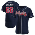 Kdoa A.Braves #66 Grant Holmes Player Navy Authentic Alternate Stitched Jerseys