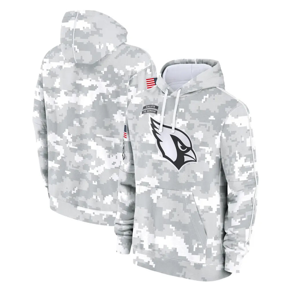 Kdoa A.Cardinals Arctic Camo Salute to Service Limited Hoodie Blank Player Stitched Jerseys