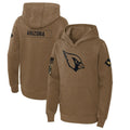 Kdoa A.Cardinals Brown Salute To Service Limited Hoodies Blank Player Stitched Jerseys