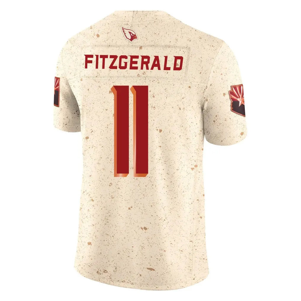 Kdoa A.Cardinals #11 Larry Fitzgerald Player Cream Rivalries Collection Vapor Limited Home Game Stitched Jerseys