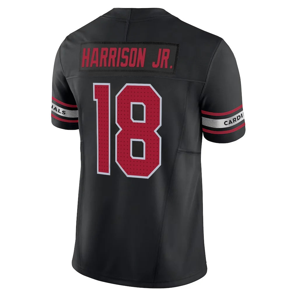 Kdoa A.Cardinals #18 Marvin Harrison Jr. Player Black Vapor F.U.S.E. Limited Stitched Jerseys